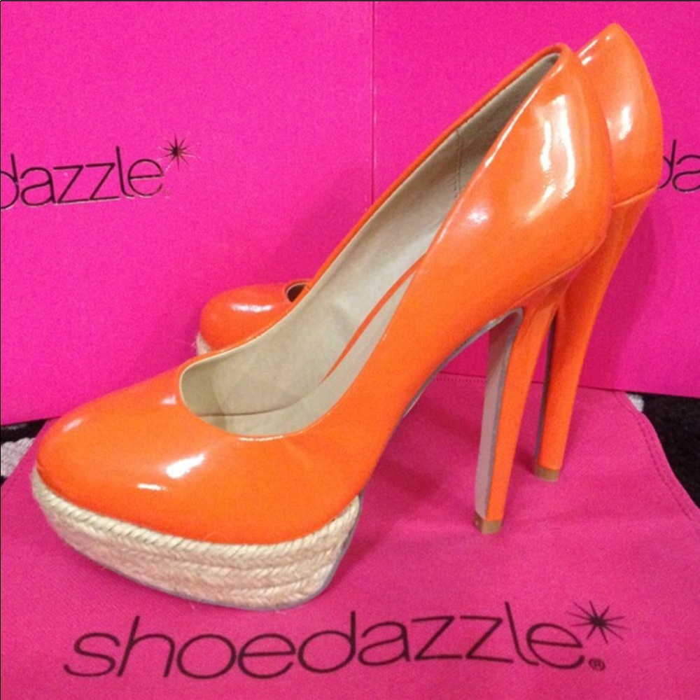 Pasha Orange by ShoeDazzle (NIB)
